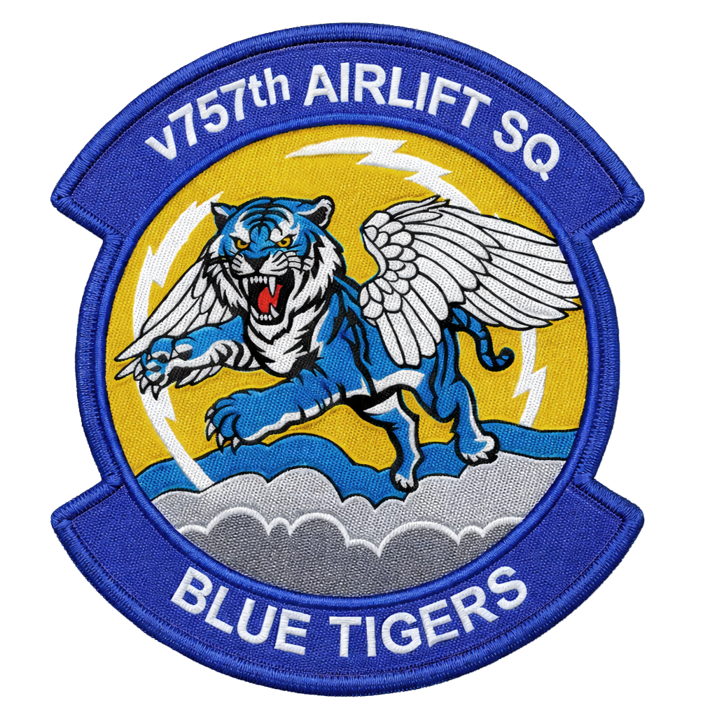 Commissioned into the v757 Airlift Squadron